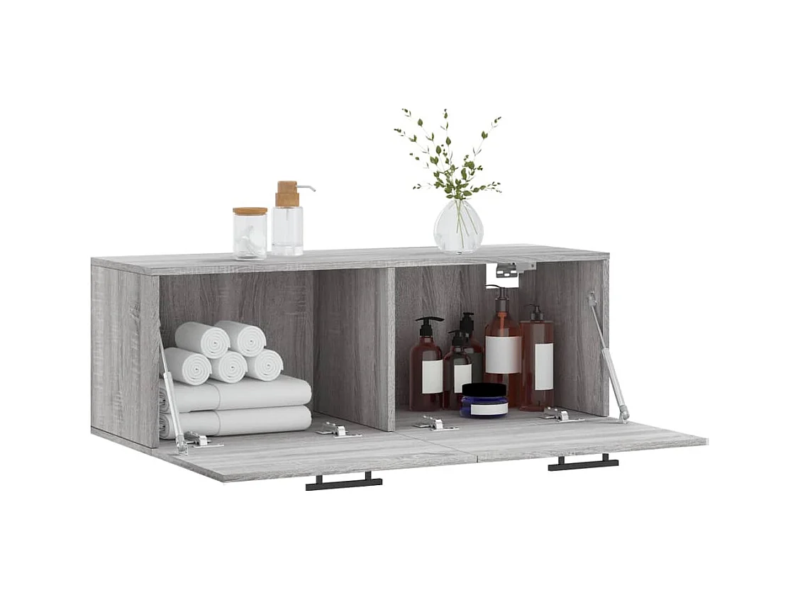 Prolenta Premium -  Armoire murale sonoma gris 100x36,5x35 cm bois d'ingénierie