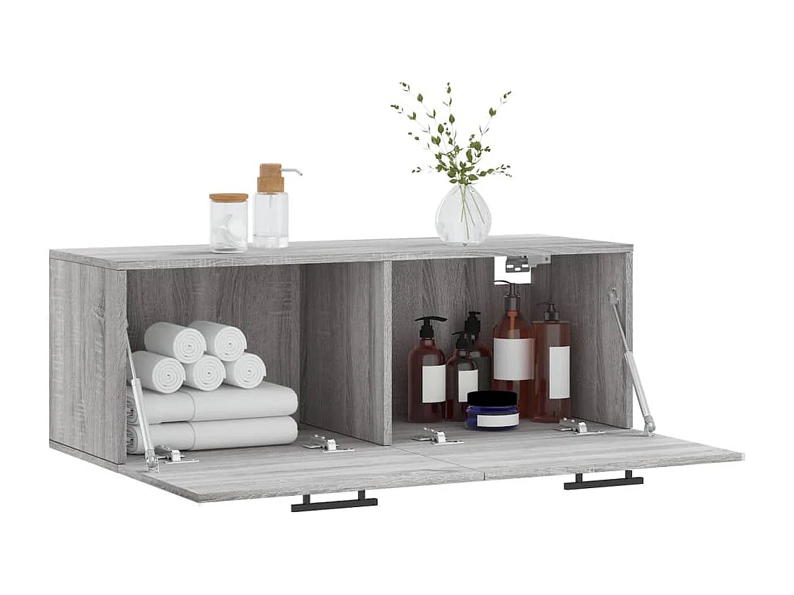 Prolenta Premium -  Armoire murale sonoma gris 100x36,5x35 cm bois d'ingénierie