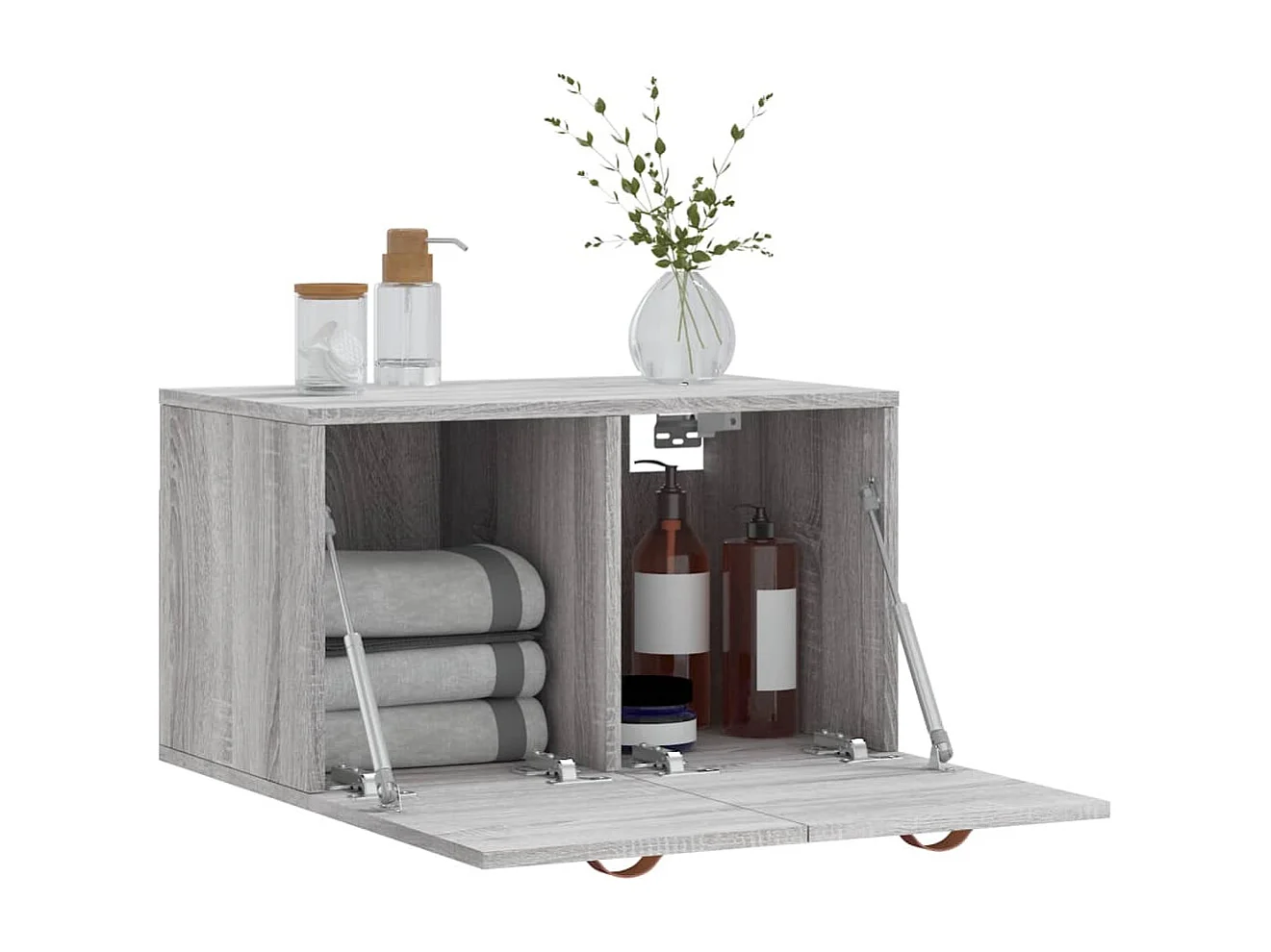 Prolenta Premium -  Armoire murale Sonoma gris 60x36,5x35 cm Bois d'ingénierie