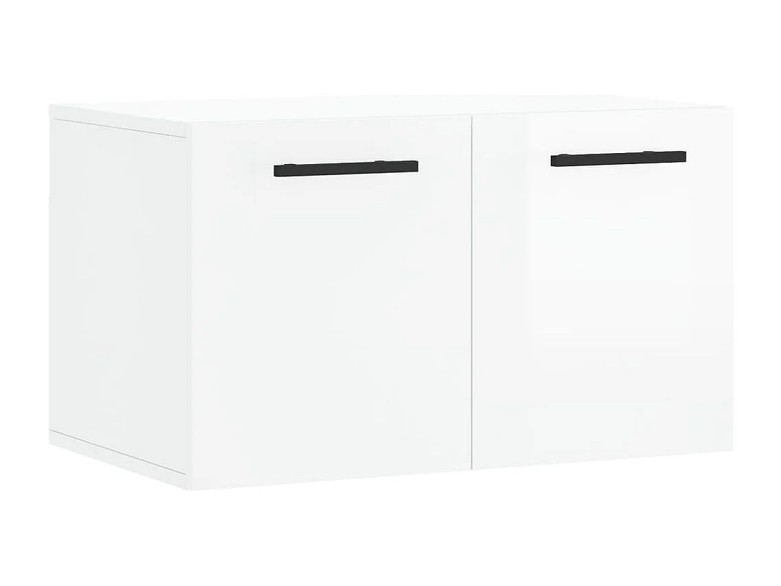 Prolenta Premium -  Armoire murale Blanc brillant 60x36,5x35 cm Bois d'ingénierie