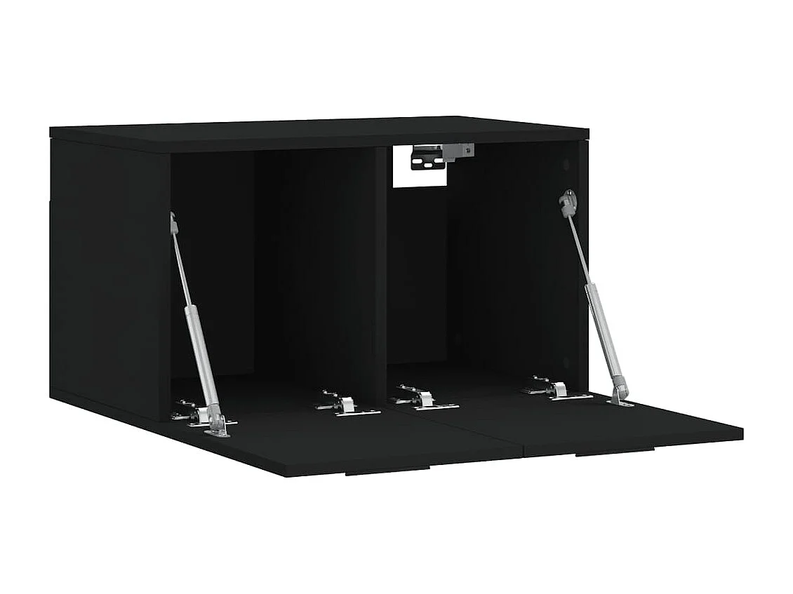 Prolenta Premium -  Armoire murale Noir 60x36,5x35 cm Bois d'ingénierie