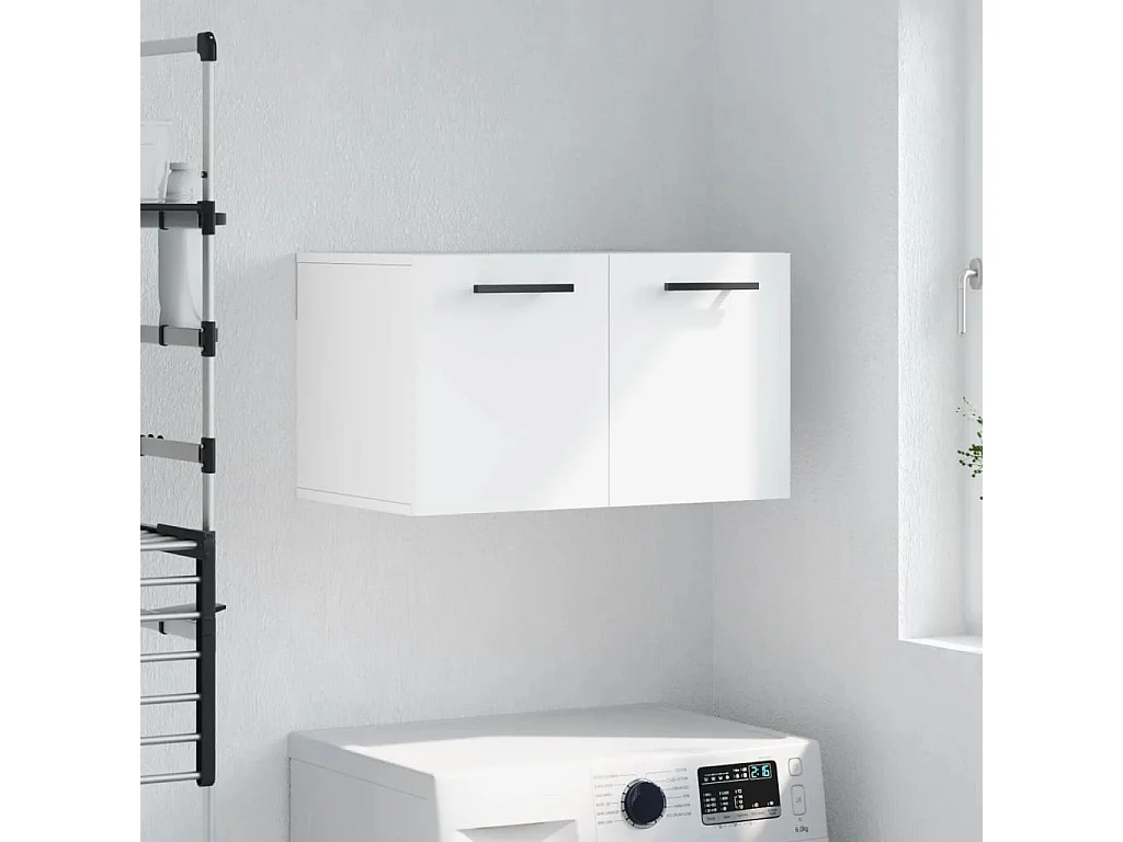 Prolenta Premium -  Wandkast 60x36,5x35 cm bewerkt hout wit