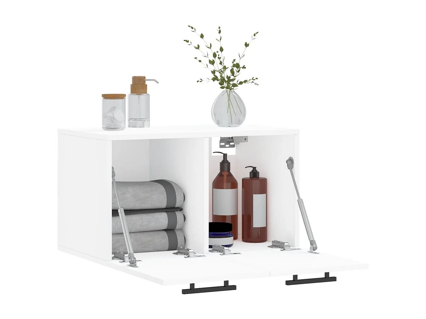 Prolenta Premium -  Wandkast 60x36,5x35 cm bewerkt hout wit