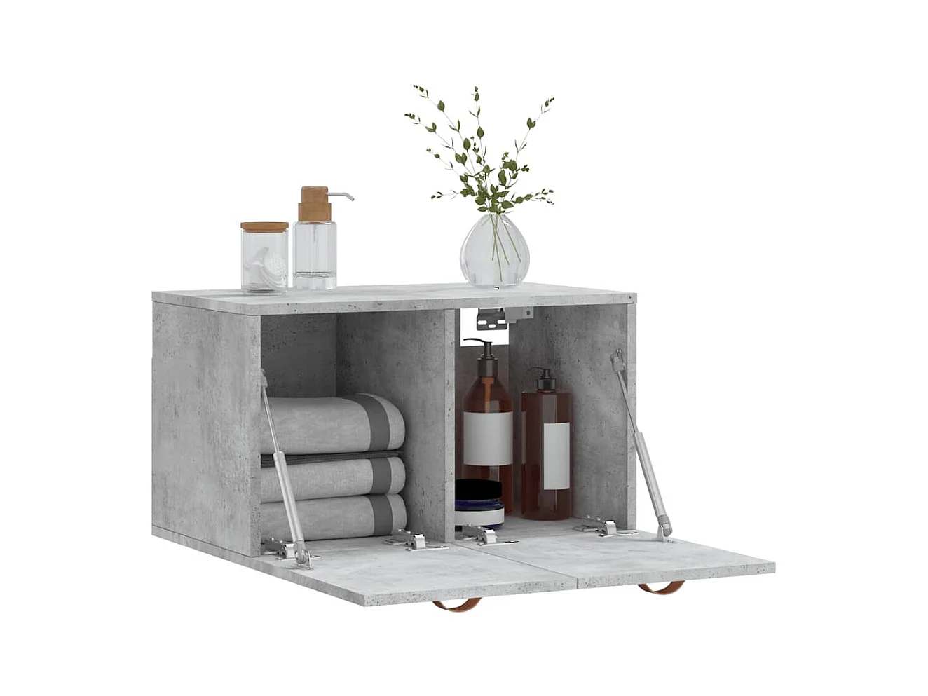 Prolenta Premium -  Armoire murale Gris béton 60x36,5x35 cm Bois d'ingénierie