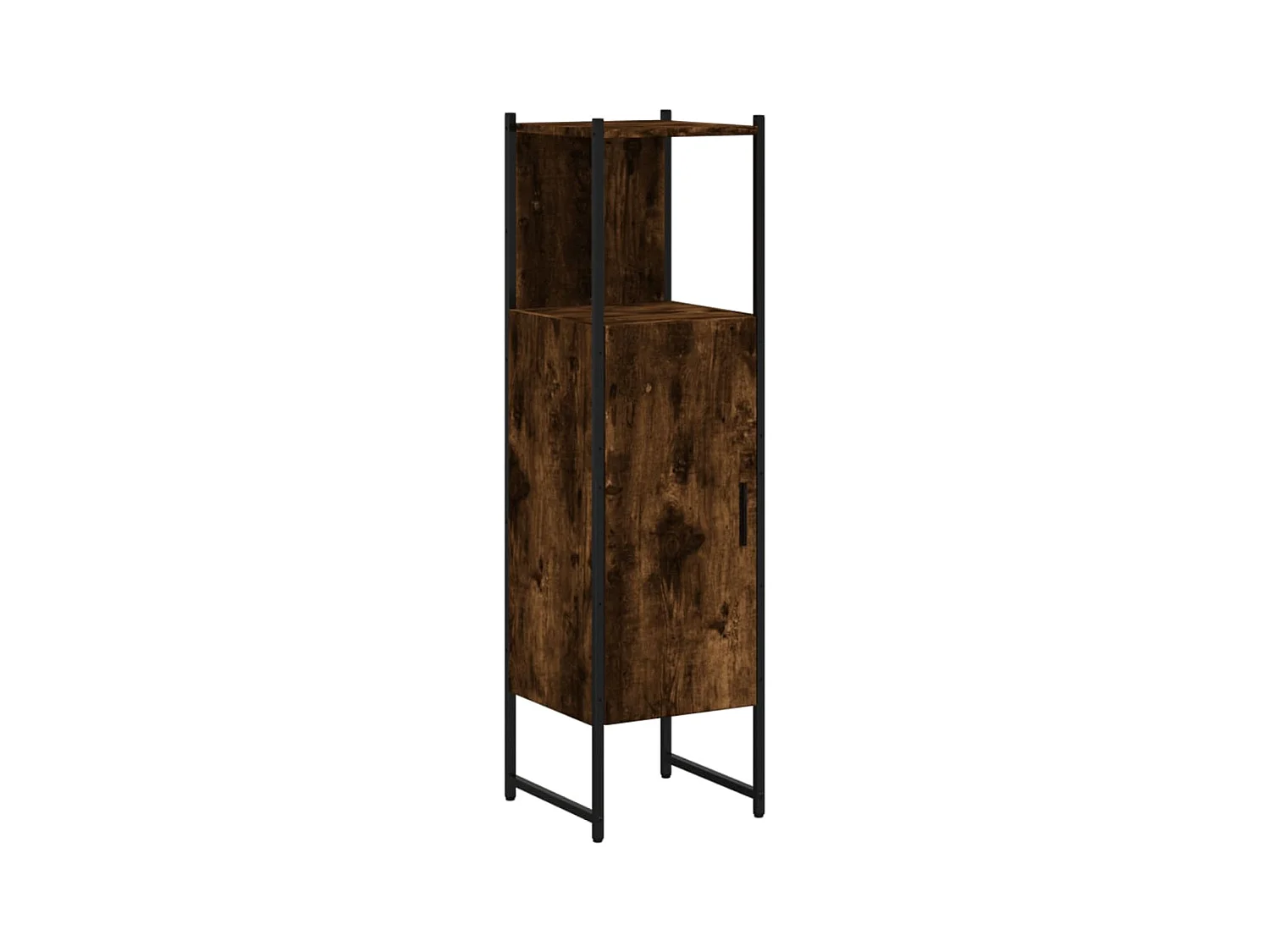 Cynmar  Armario de baño madera ingeniería roble ahumado 33x33x120,5 cm