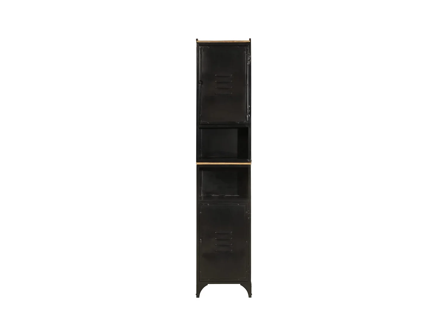 Gundir  Armoire de salle de bain 40x27x180 cm fer et bois de manguier