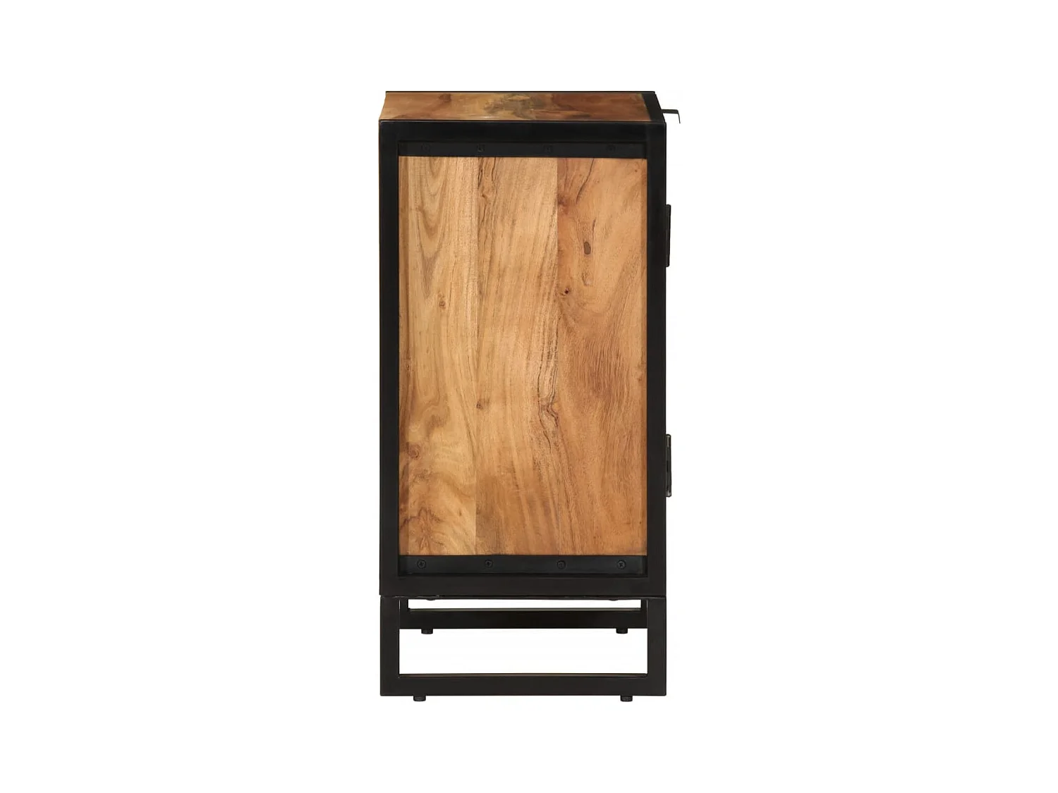 Garden Furniture -  Armoire de salle de bain bois massif d'acacia et fer