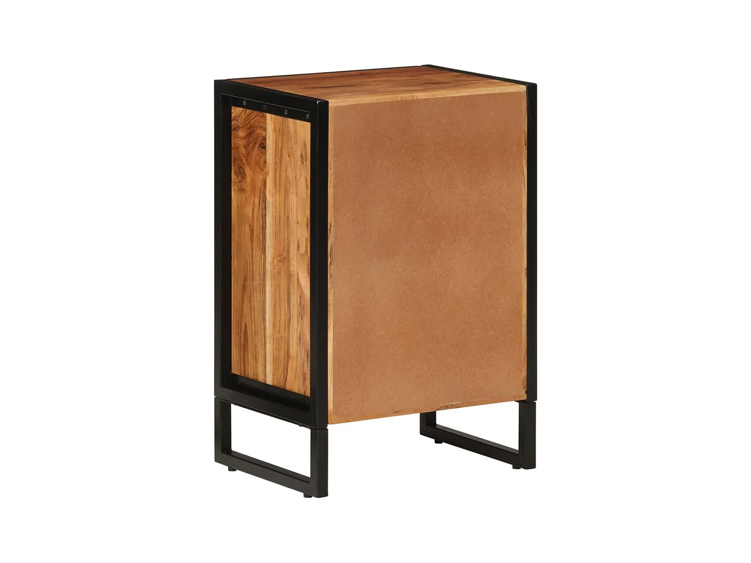 Garden Furniture -  Armoire de salle de bain bois massif d'acacia et fer
