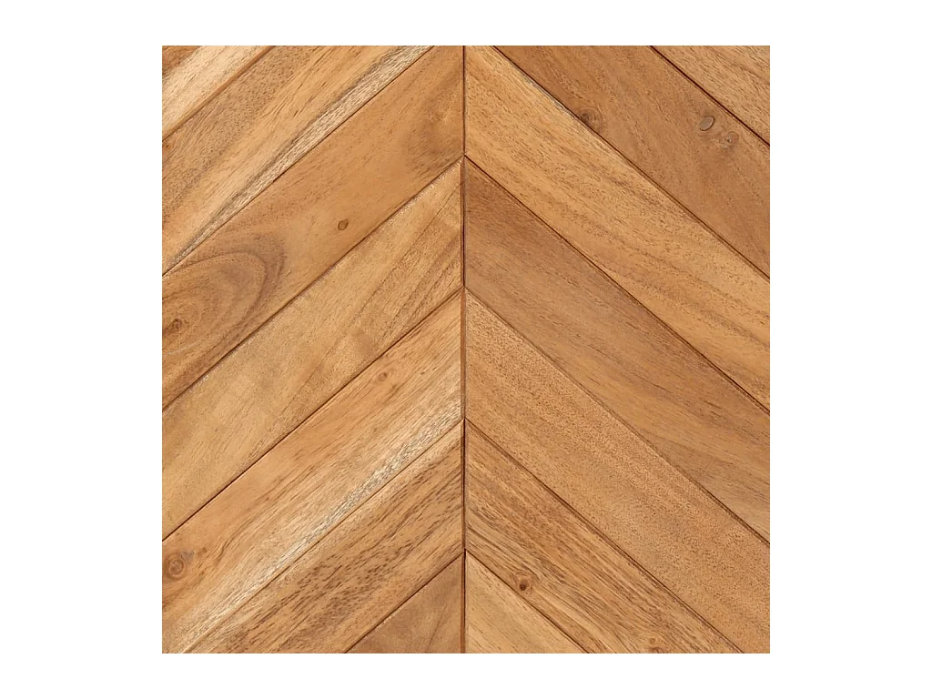 Garden Furniture -  Armoire de salle de bain bois massif d'acacia et fer