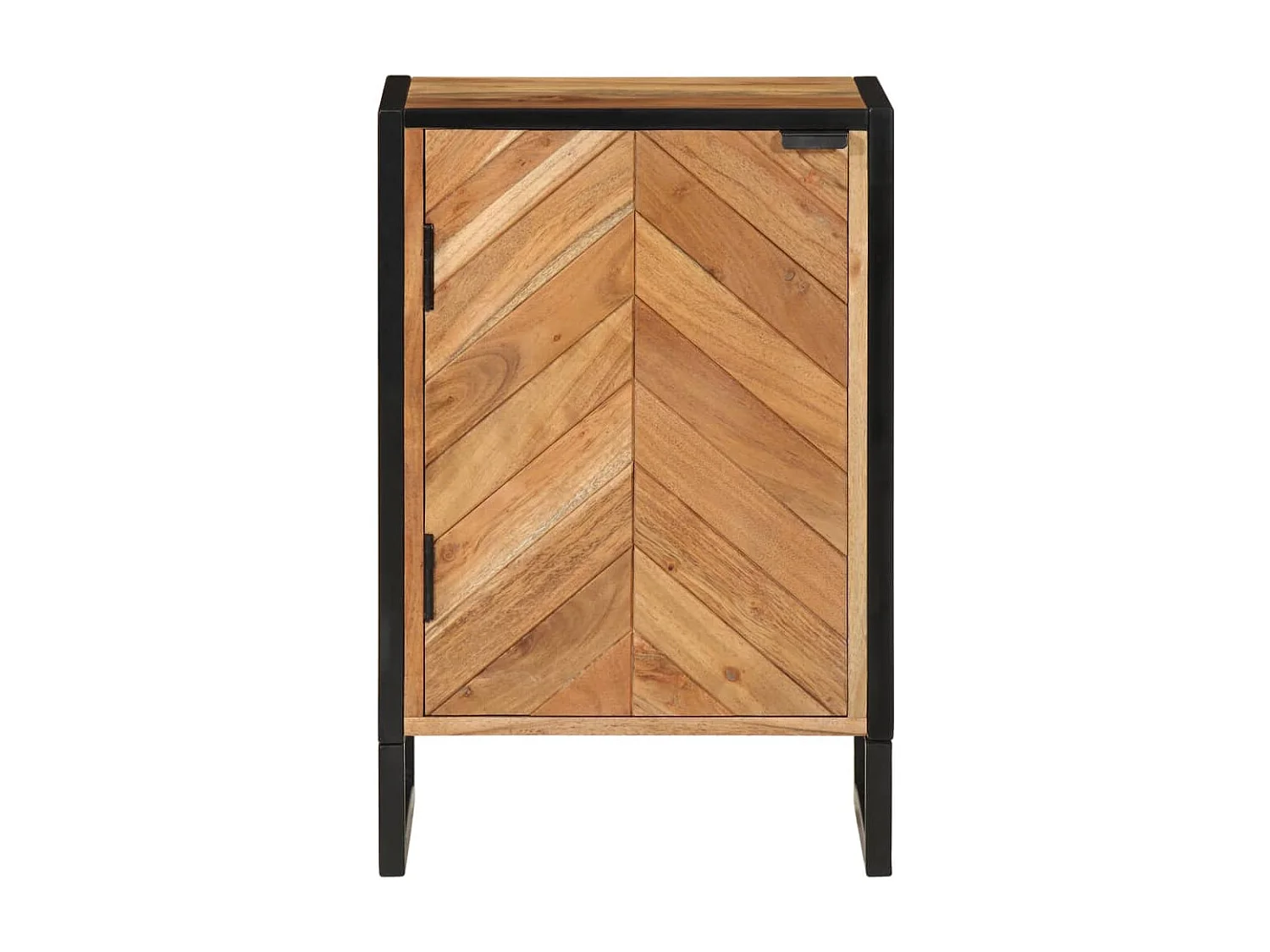 Garden Furniture -  Armoire de salle de bain bois massif d'acacia et fer