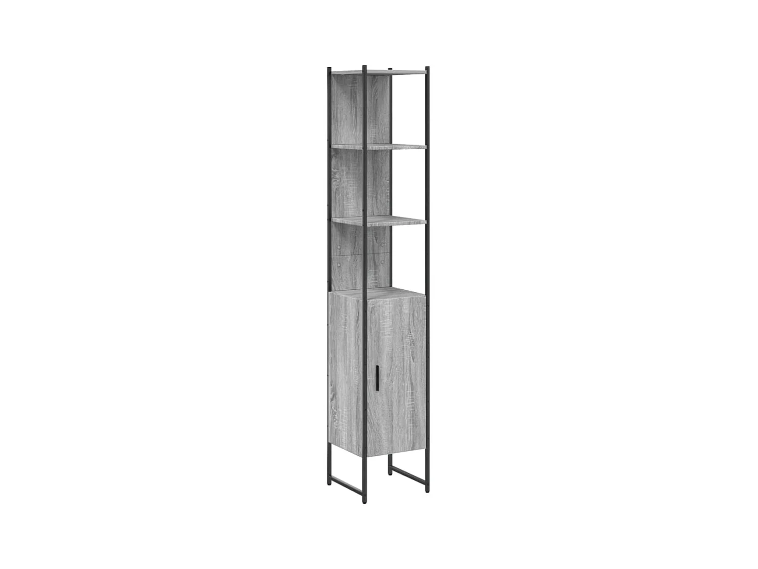 Wynnewood  Badkamerkast 33x33x185,5 cm bewerkt hout grijs sonoma eiken