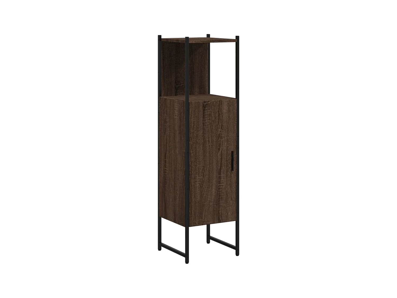Cynmar  Armario de baño madera ingeniería marrón roble 33x33x120,5 cm
