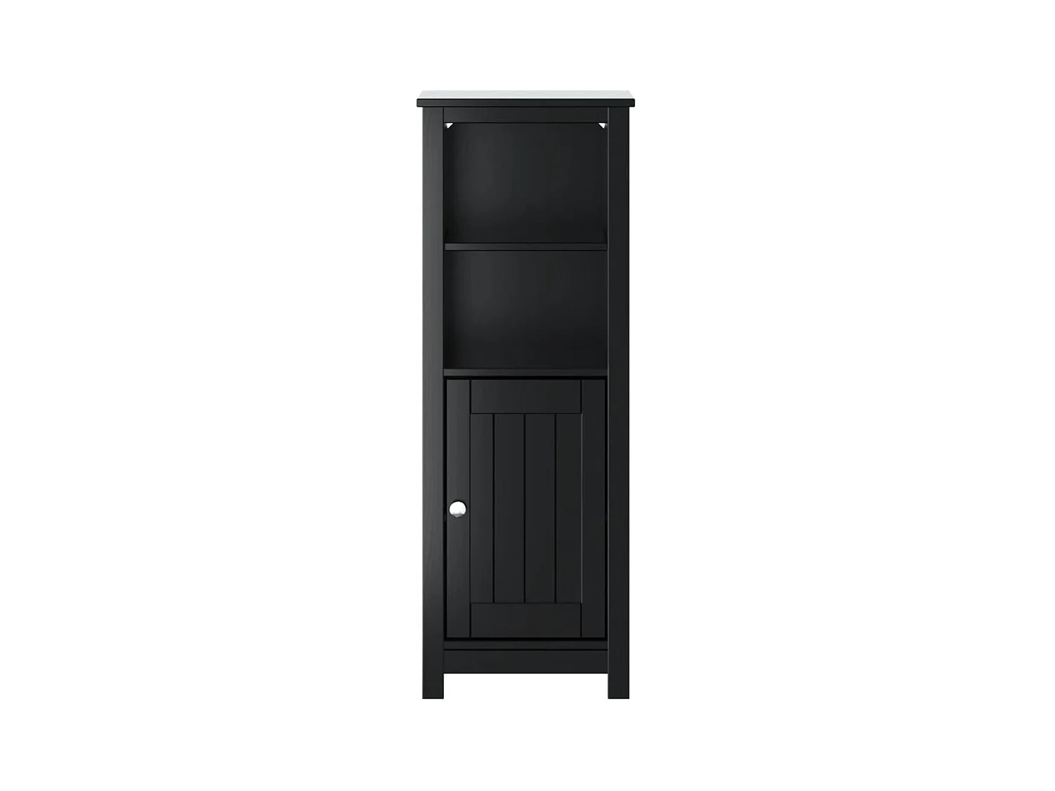Dralin  Armoire de salle de bain BERG noir 40x34x110 cm pin massif