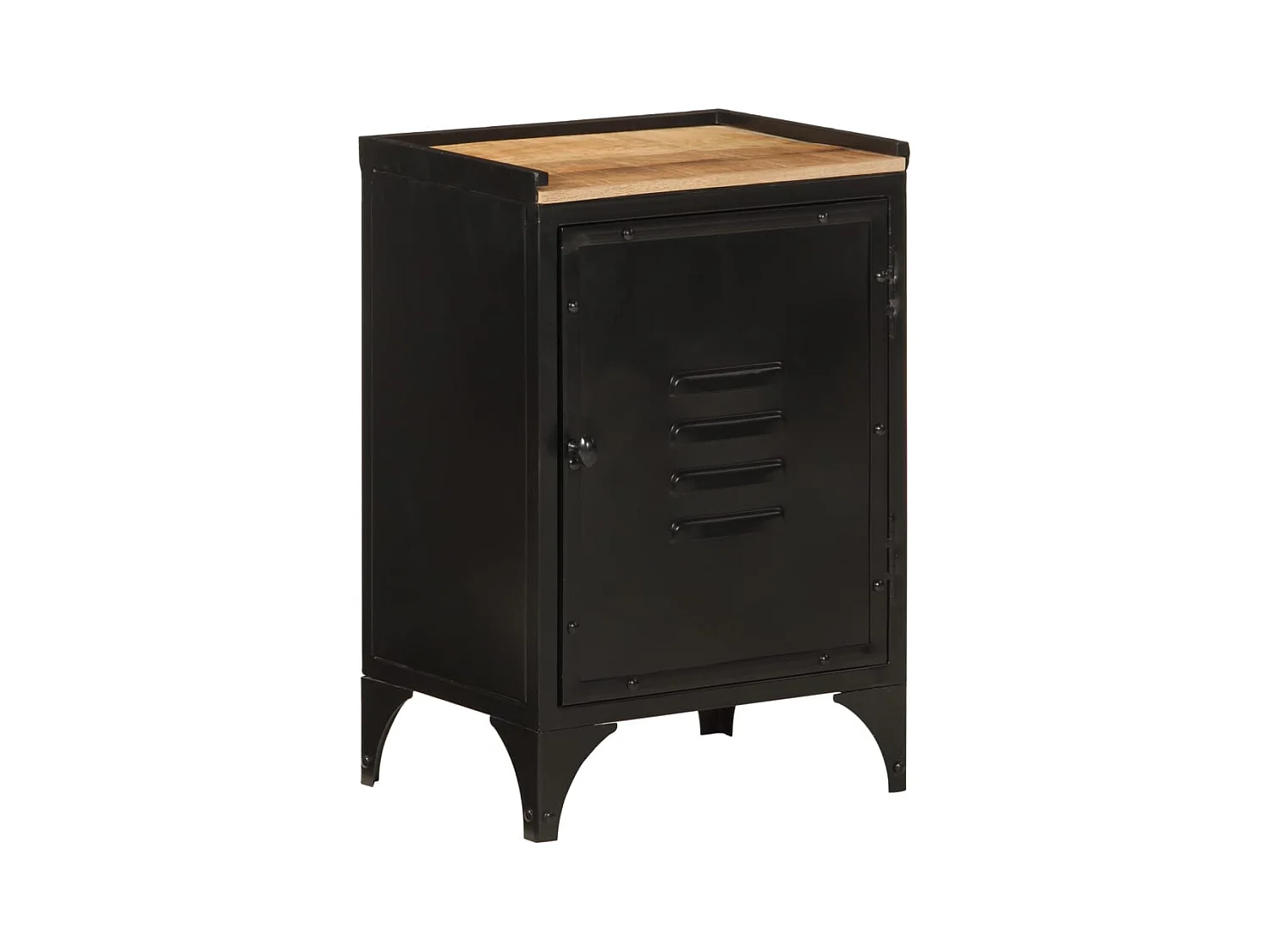 Garden Furniture -  Armoire de salle de bain 40x30x60 cm fer et bois de manguier