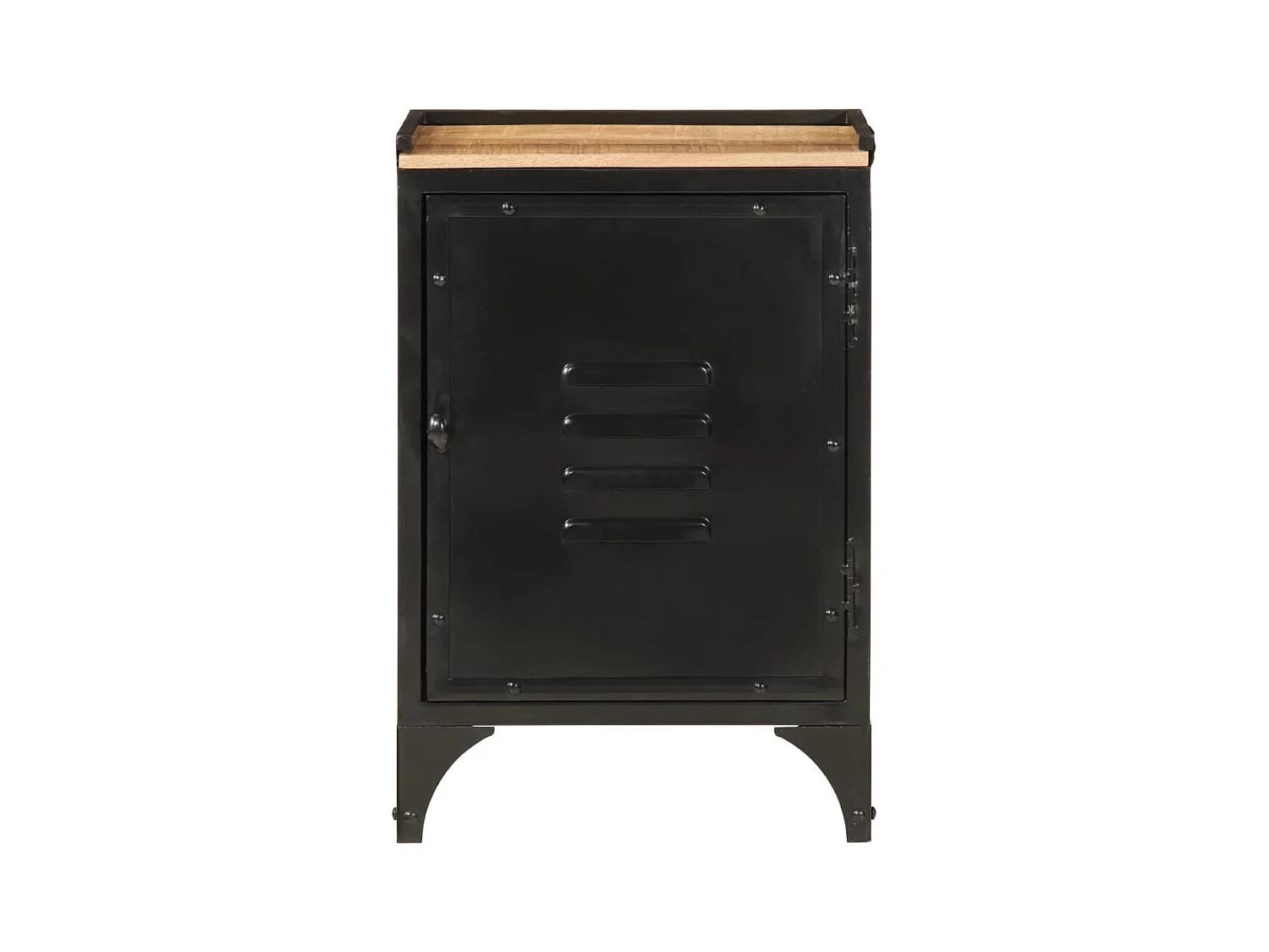 Garden Furniture -  Armoire de salle de bain 40x30x60 cm fer et bois de manguier