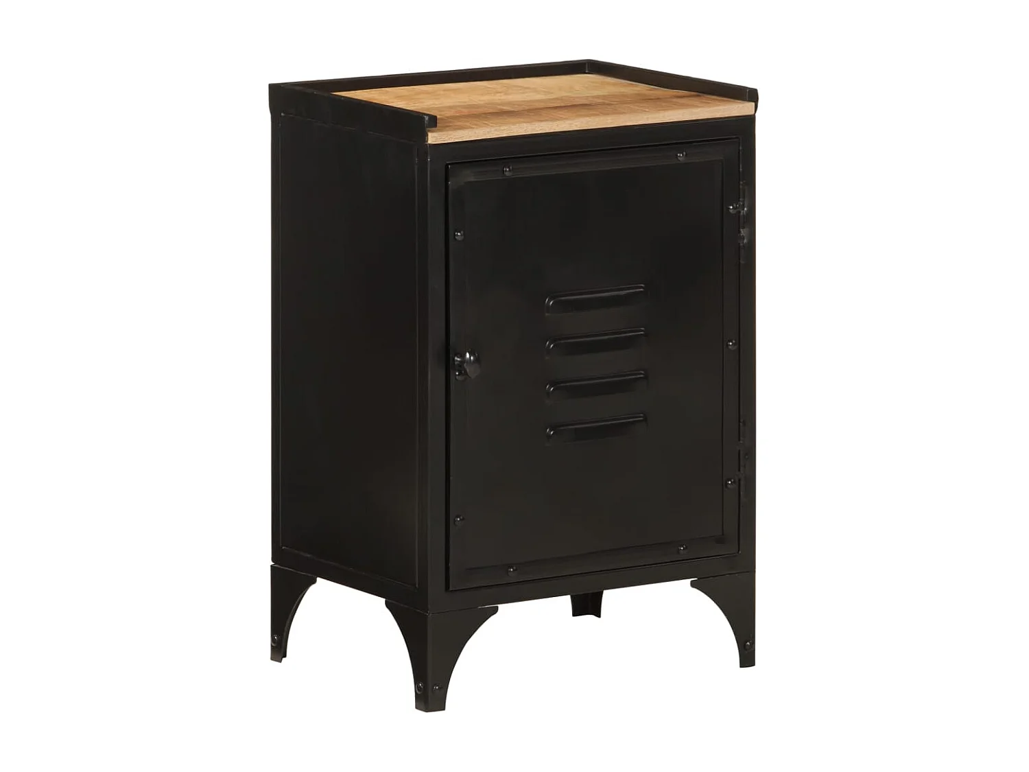 Garden Furniture -  Armoire de salle de bain 40x30x60 cm fer et bois de manguier