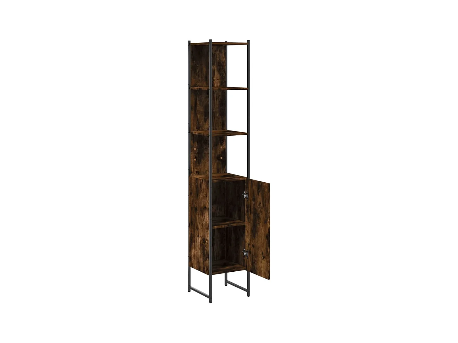 Wynnewood  Armoire de bain chêne fumé 33x33x185,5 cm bois d'ingénierie