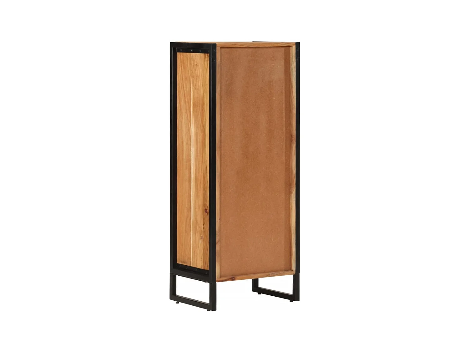 Garden Furniture -  Armoire de salle de bain bois massif d'acacia et fer