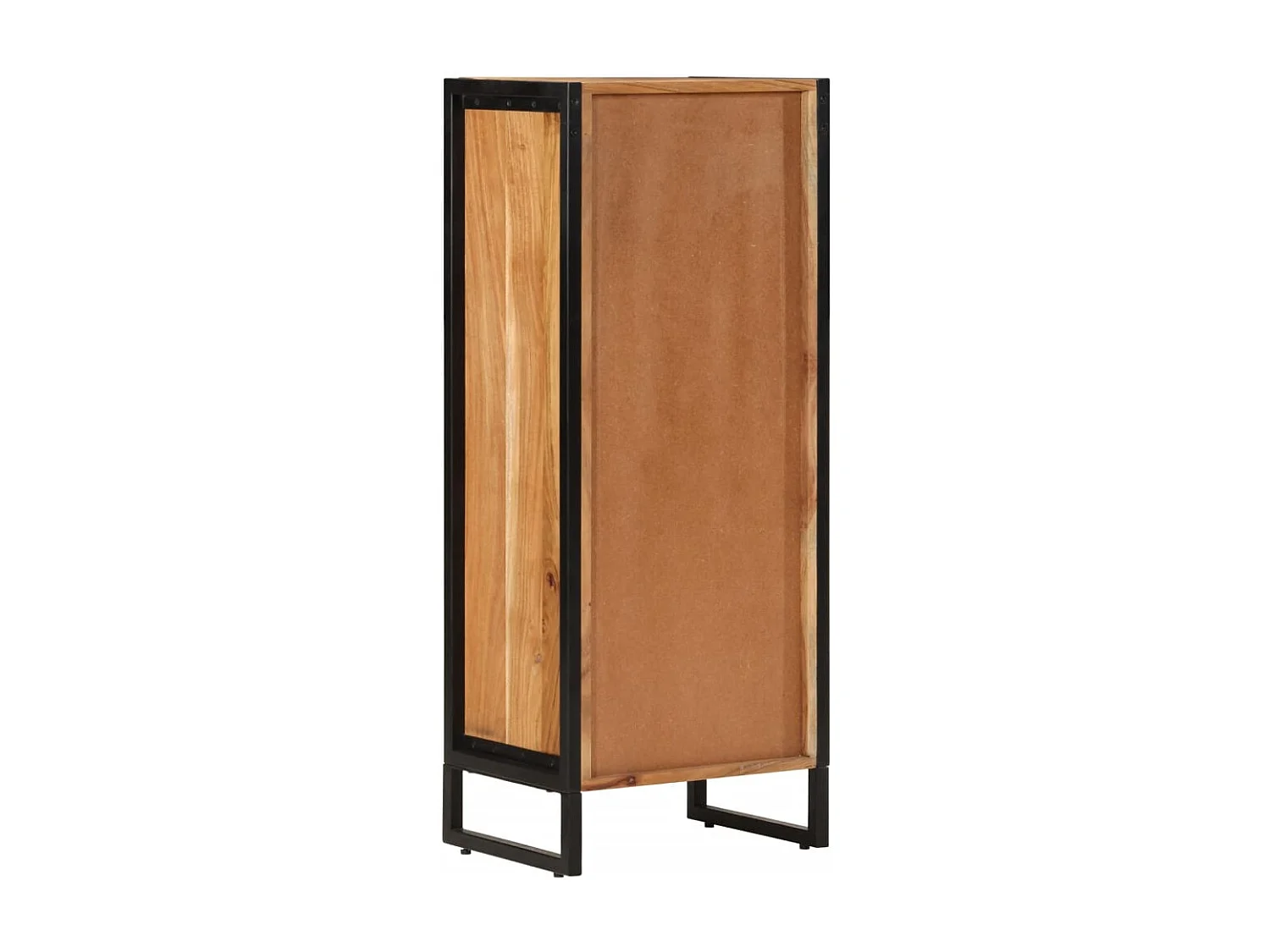 Garden Furniture -  Armoire de salle de bain bois massif d'acacia et fer