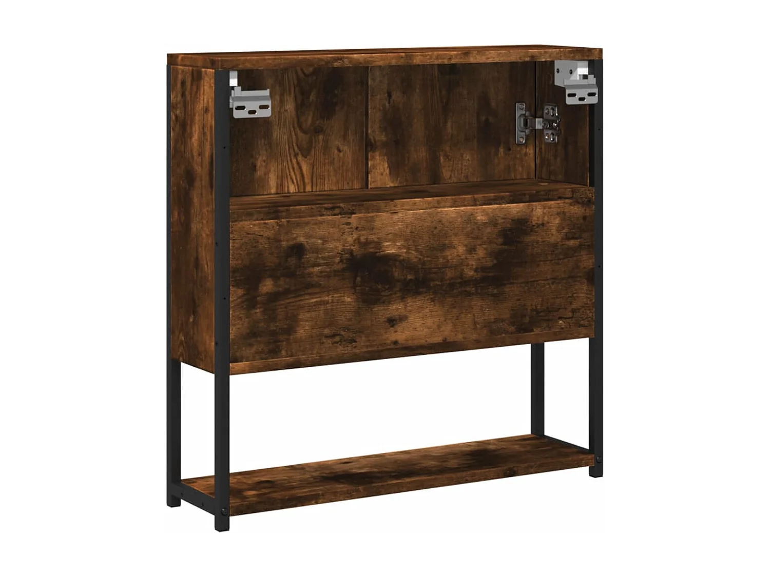 Edmondo  Badkamerspiegelkast 60x16x60 cm bewerkt hout gerookt eikenkleur