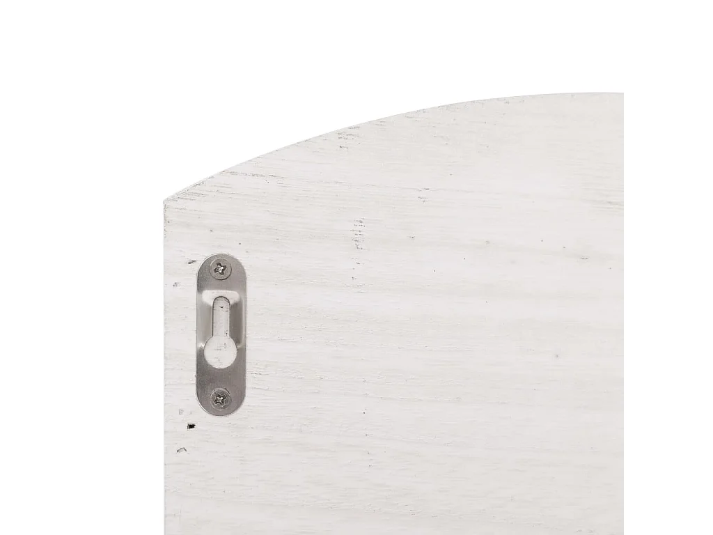 Gryfel  Porte-manteau mural Blanc 50x10x34 cm Bois