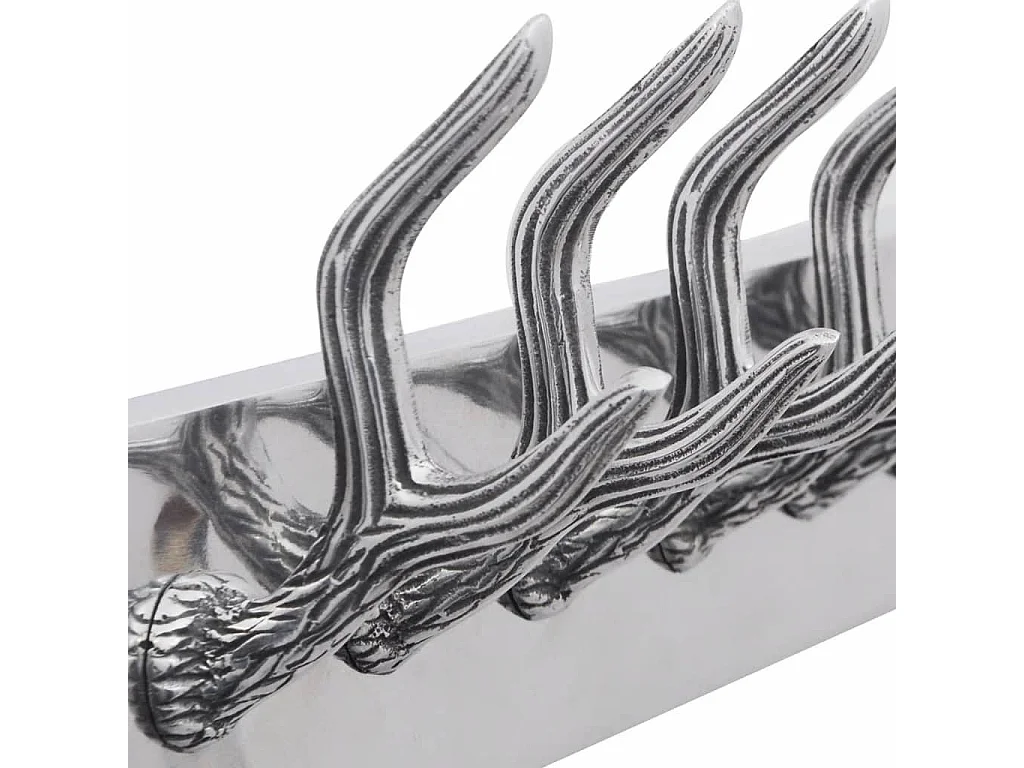 Nylda  Crochets à vêtements de garde-robe 2 pcs Argenté Aluminium