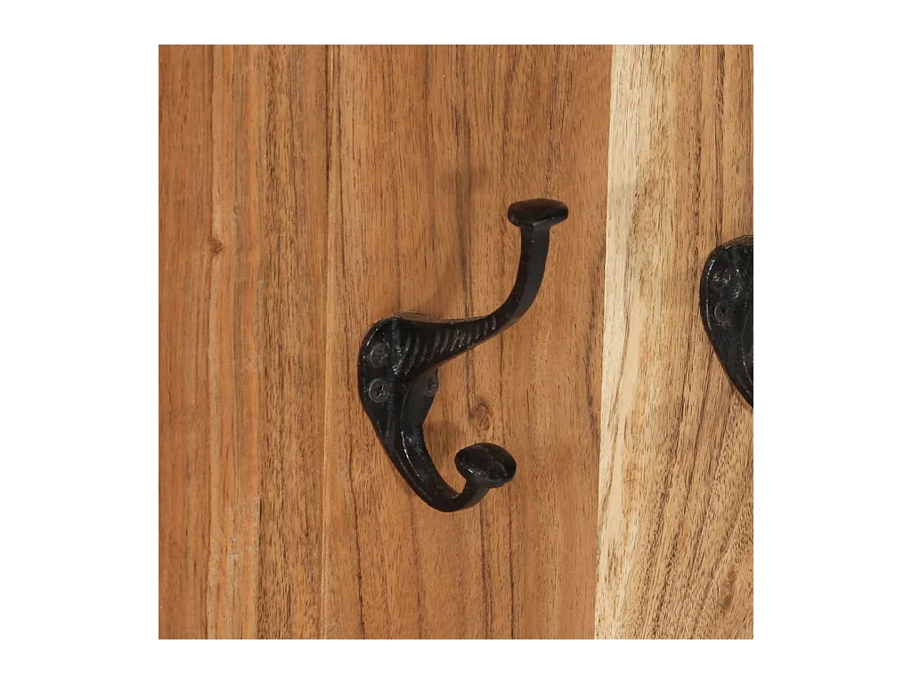 Mâcon  Porte-manteaux 2 pcs Bois massif d'acacia 38x100 cm