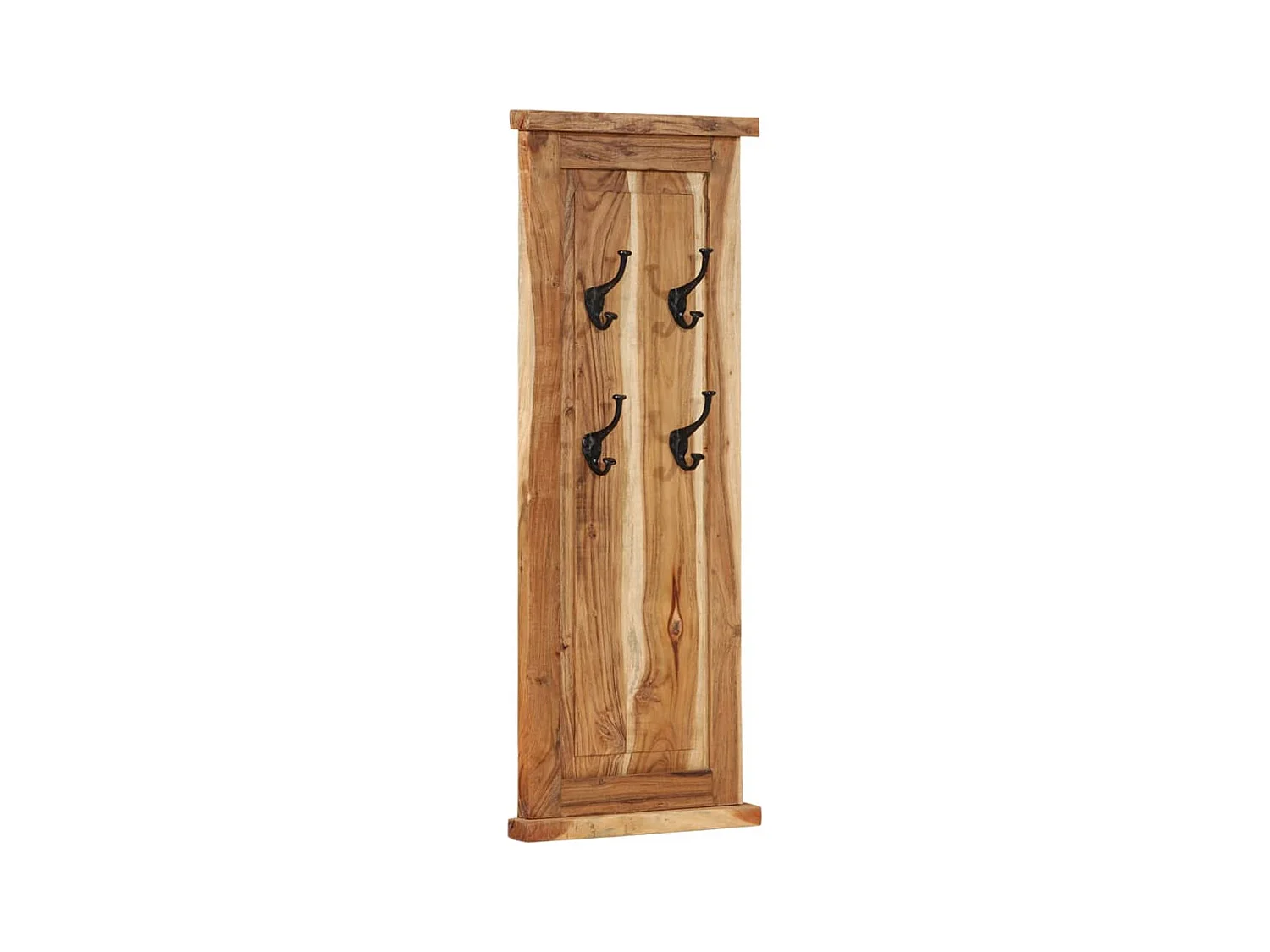 Mâcon  Kapstokken 2 st 38x100 cm massief acaciahout