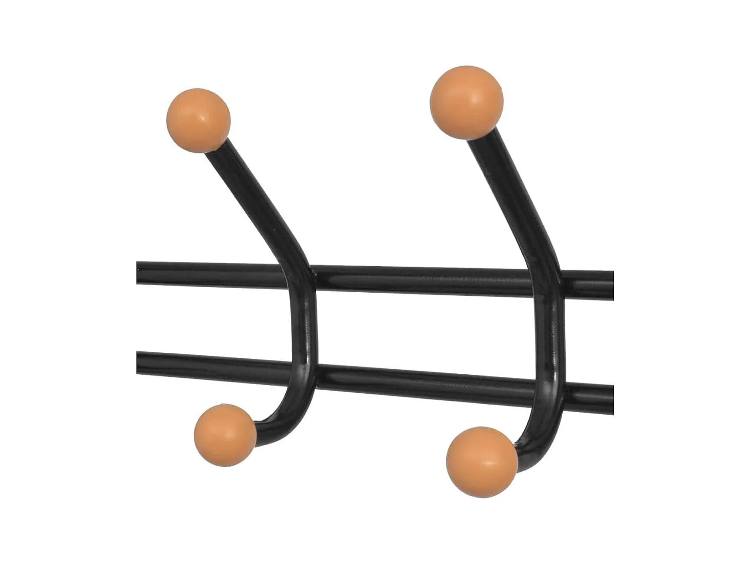 Yngulf  Porte-manteau avec rangement pour chaussures 68x32x182,5cm Noir