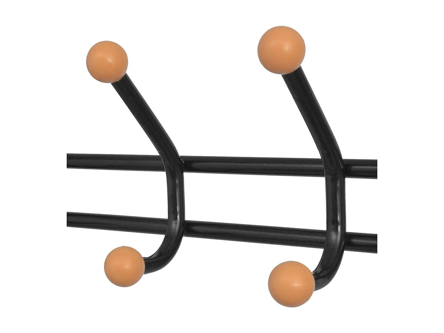 Yngulf  Porte-manteau avec rangement pour chaussures 68x32x182,5cm Noir