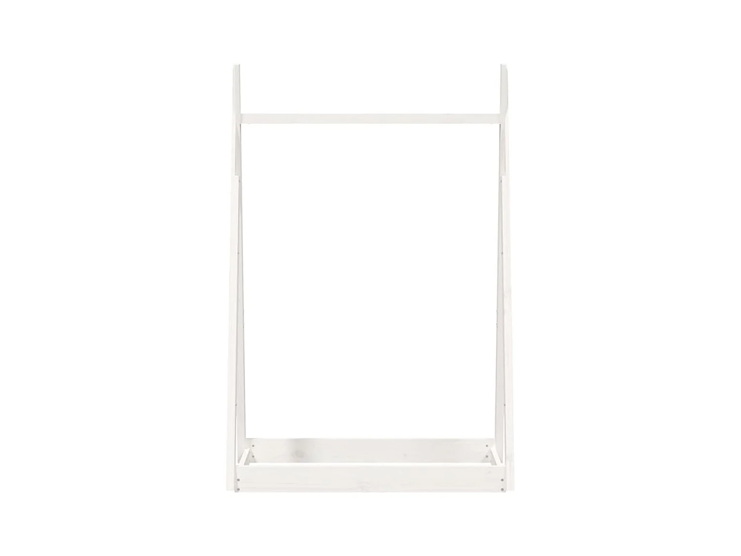 Jacques-Marie  Porte-vêtements Blanc 100x45x150 cm Bois de pin massif