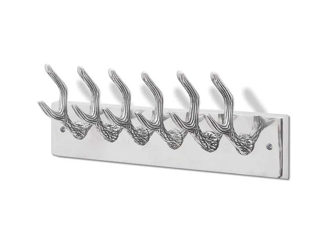 Nylda  Crochets à vêtements de garde-robe 4 pcs Argenté Aluminium