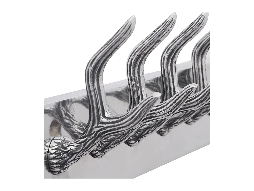 Nylda  Crochets à vêtements de garde-robe 4 pcs Argenté Aluminium