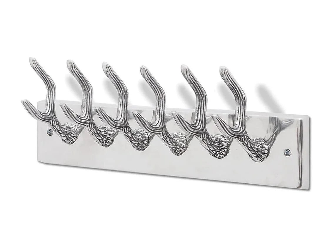 Nylda  Crochets à vêtements de garde-robe 4 pcs Argenté Aluminium