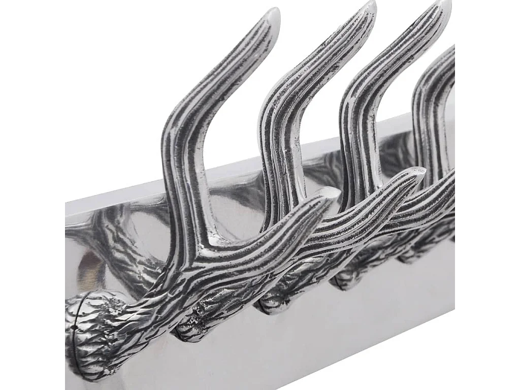 Nylda  Crochets à vêtements de garde-robe 4 pcs Argenté Aluminium