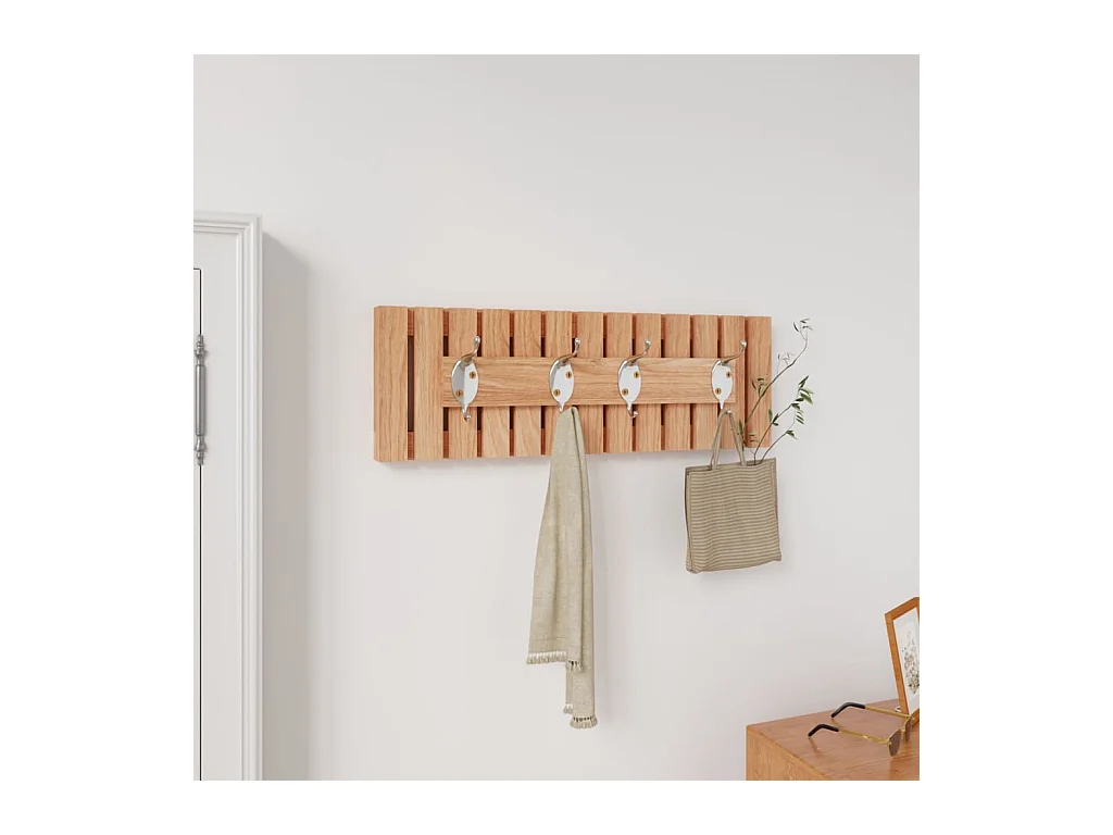 Garden Furniture -  Cintre mural 42x8,5x14 cm Bois massif de noyer