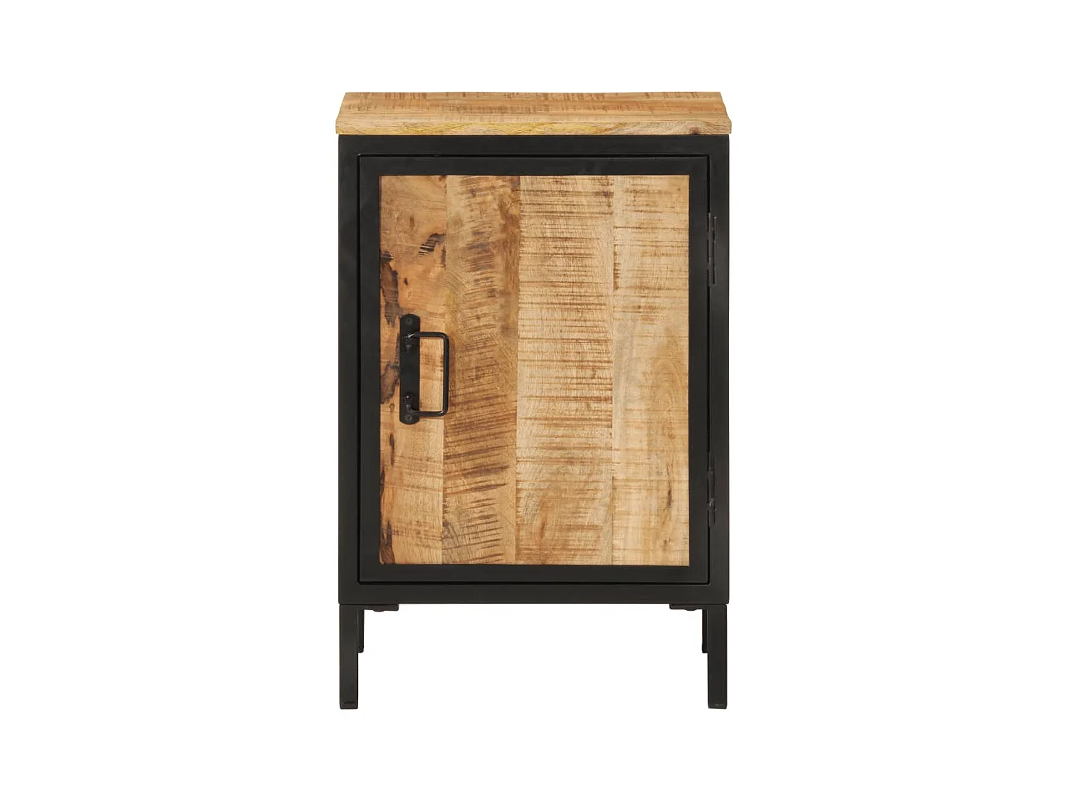 Garden Furniture -  Armoire de salle de bain 40x30x60cm bois massif manguier et fer