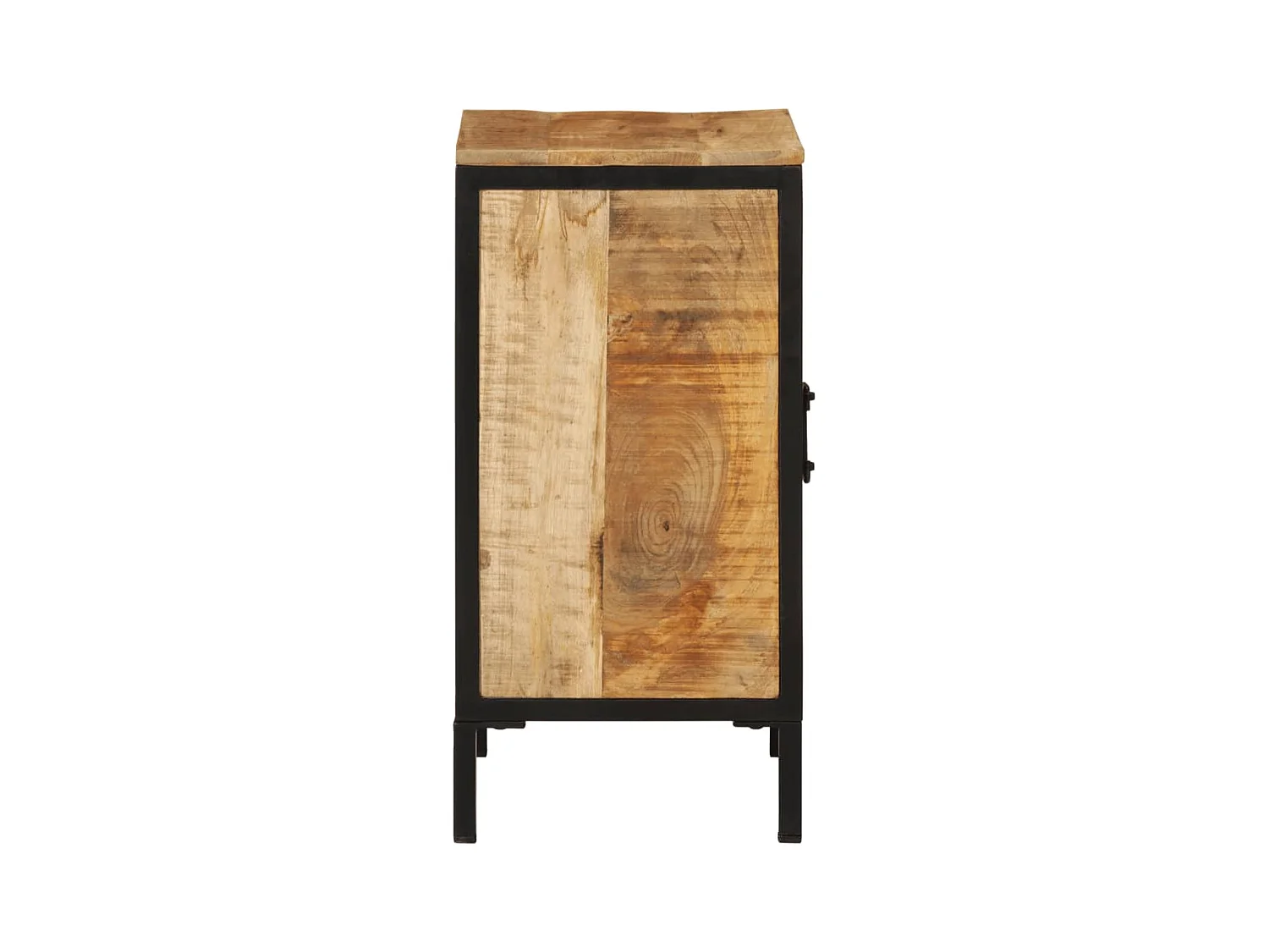 Garden Furniture -  Armoire de salle de bain 40x30x60cm bois massif manguier et fer