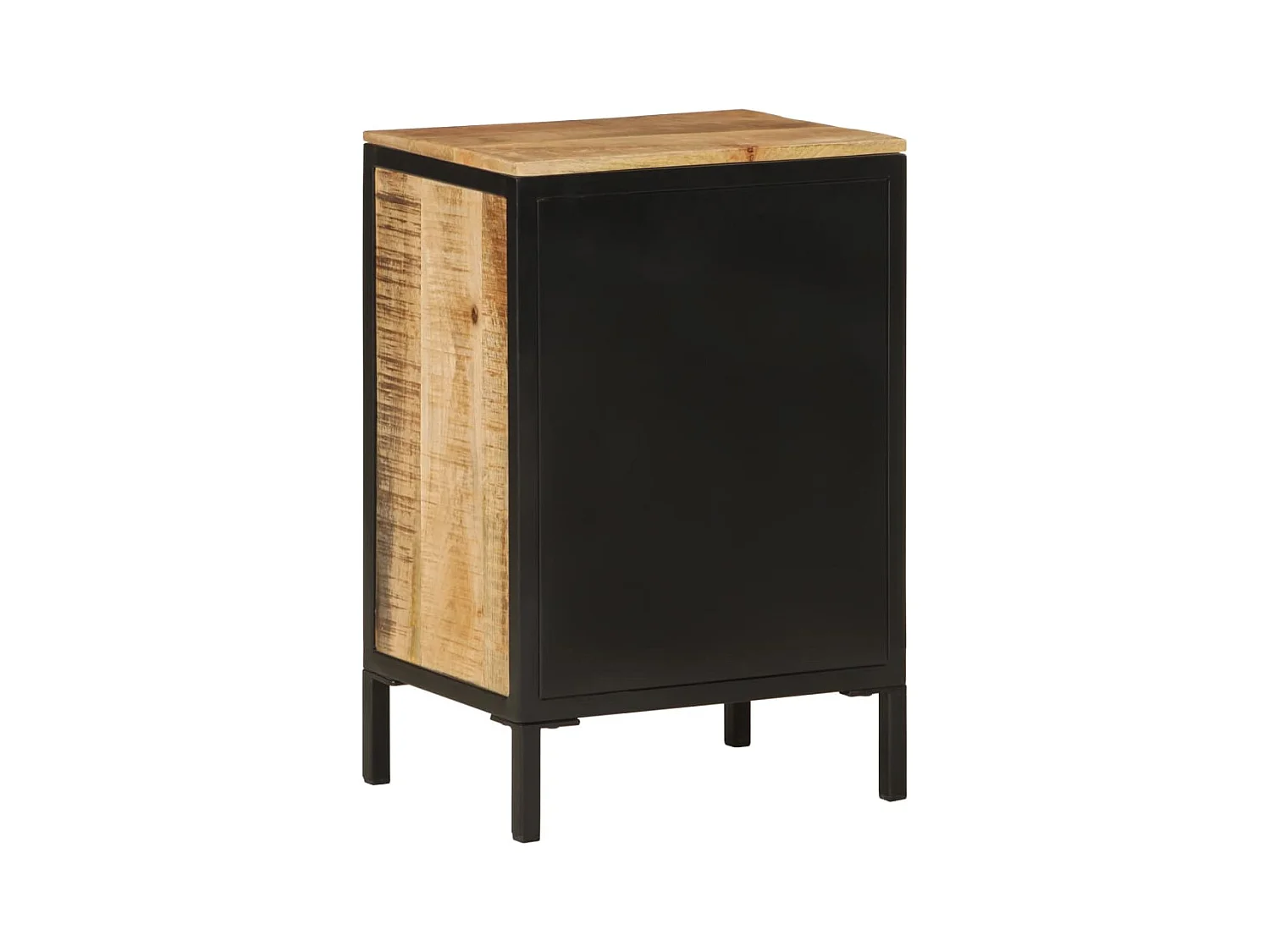 Garden Furniture -  Armoire de salle de bain 40x30x60cm bois massif manguier et fer