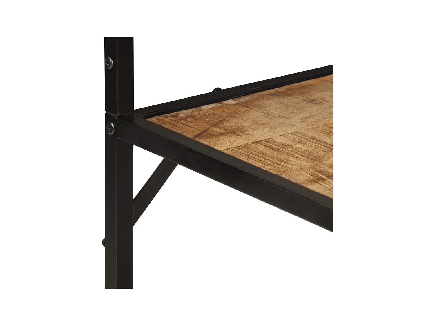 Garden Furniture -  Porte-manteau 90x35x180 cm bois de manguier et fer