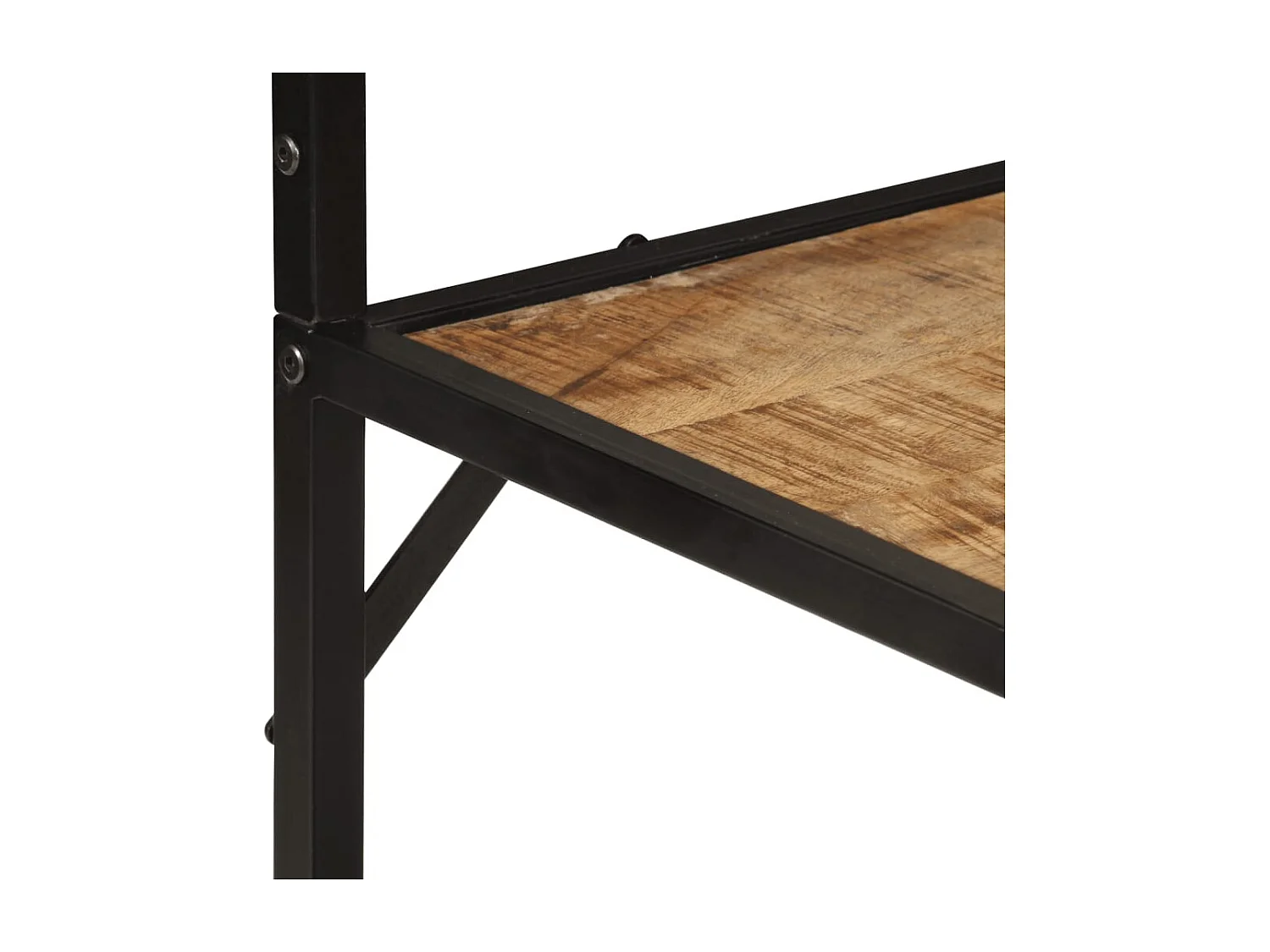 Garden Furniture -  Porte-manteau 90x35x180 cm bois de manguier et fer