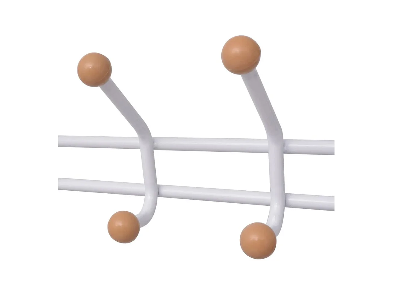 Yngulf  Porte-manteau avec rangement de chaussures 68x32x182,5cm Blanc