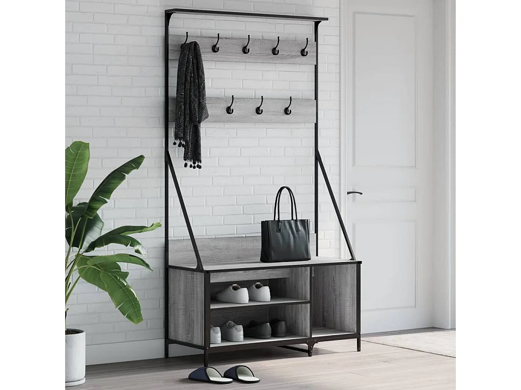 Prolenta Premium -  Porte-vêtements et rangement des chaussures sonoma gris