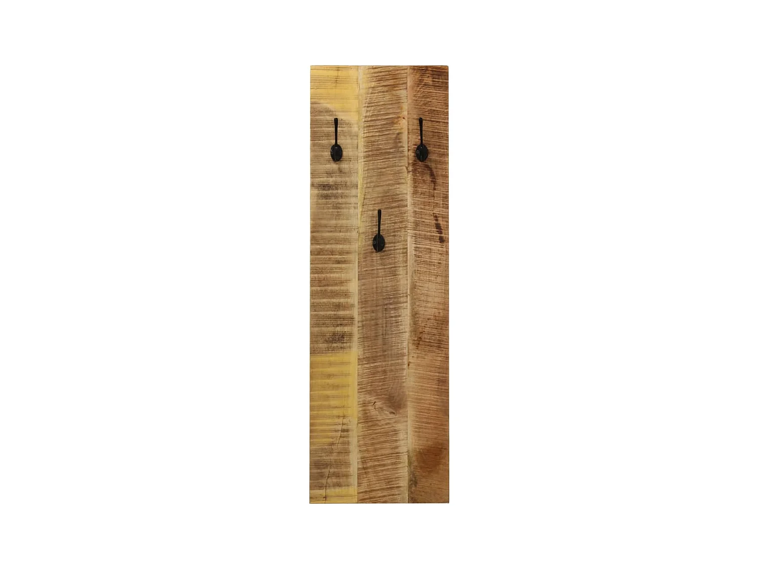 Folker  Porte-manteau mural 2 pcs Bois de manguier massif 36x110x3 cm