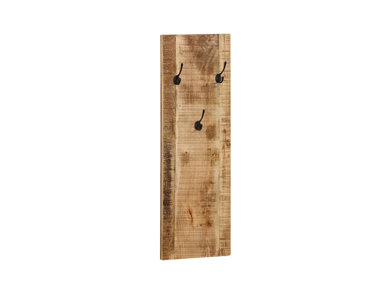 Folker  Percheros de pared 2 uds madera maciza de mango 36x110x3 cm