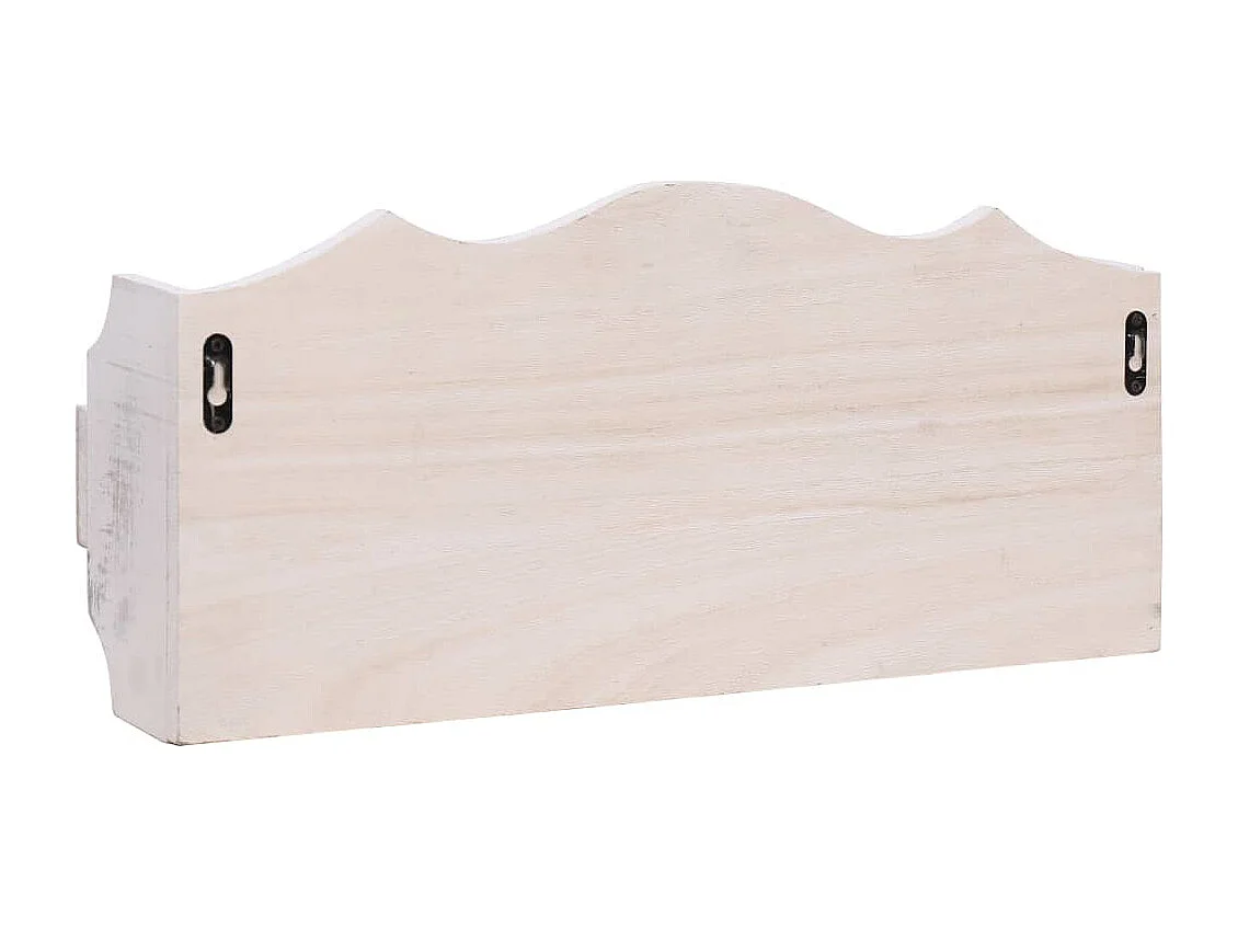 Gryfel  Porte-manteau mural Blanc 50x10x23 cm Bois