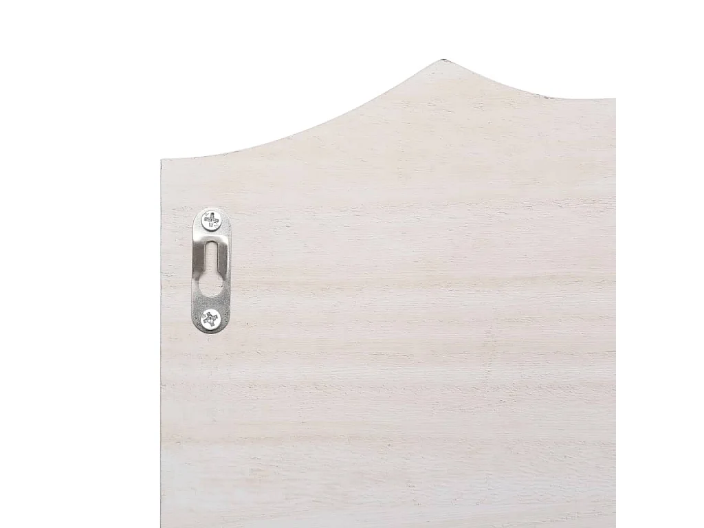 Gryfel  Porte-manteau mural Blanc 50x10x23 cm Bois