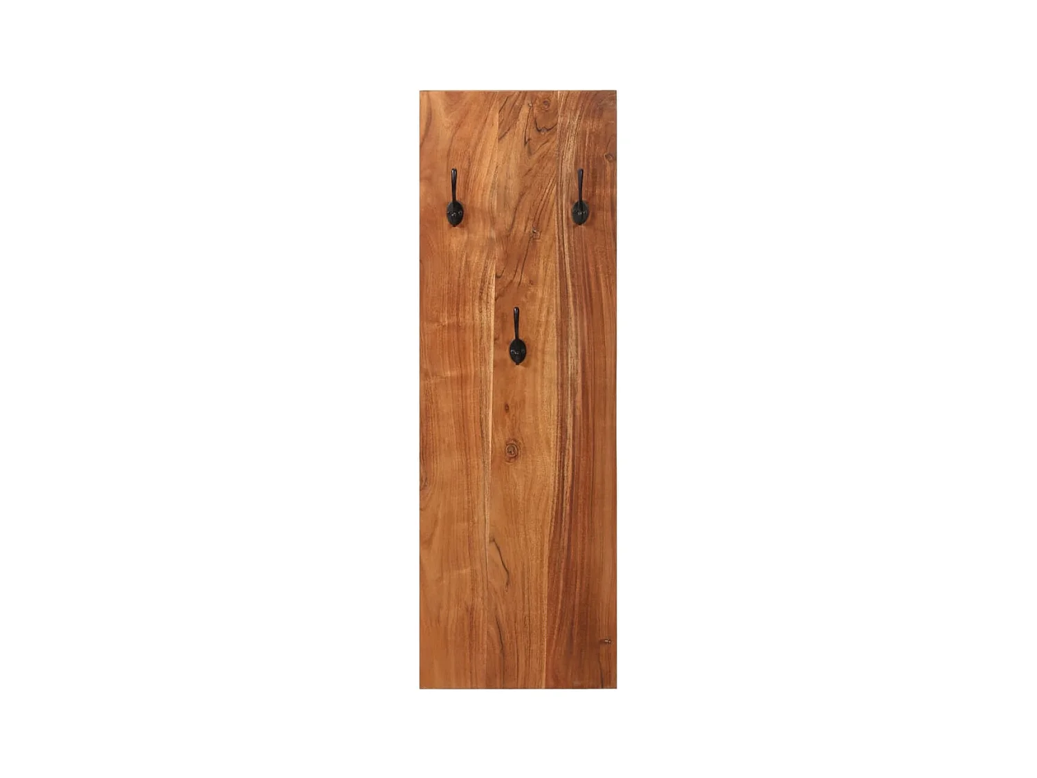 Folker  Porte-manteaux muraux 2 pcs 36x3x110 cm Bois d'acacia massif