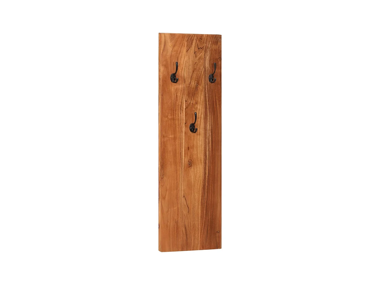 Folker  Porte-manteaux muraux 2 pcs 36x3x110 cm Bois d'acacia massif