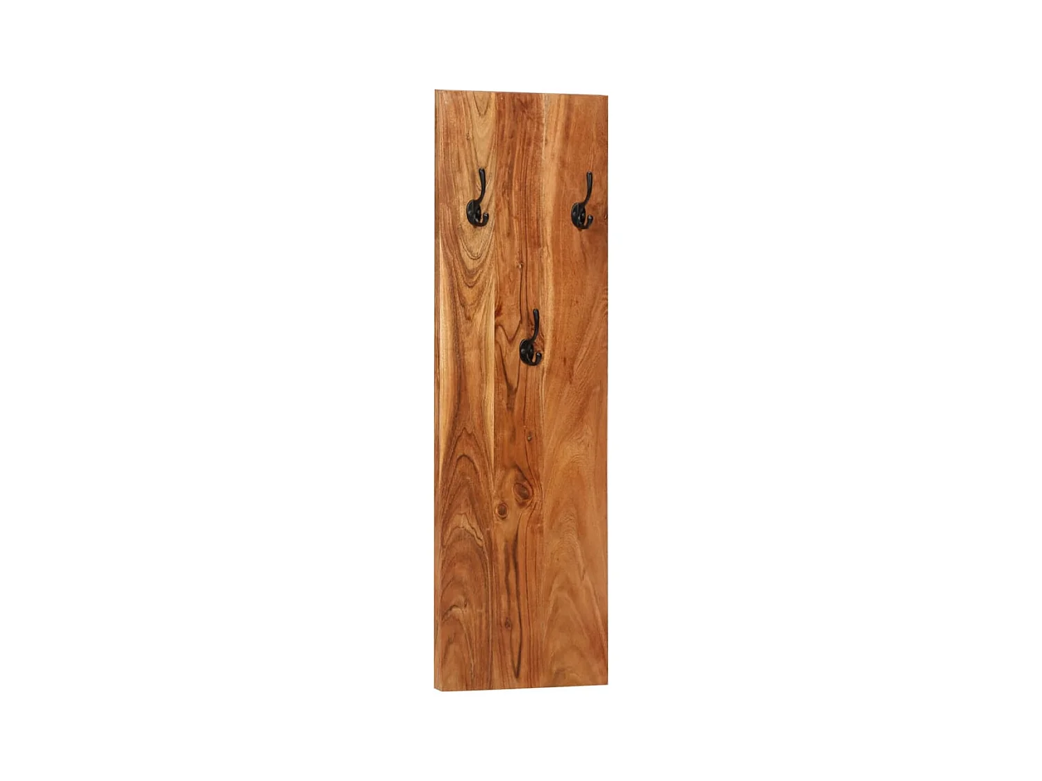 Folker  Porte-manteaux muraux 2 pcs 36x3x110 cm Bois d'acacia massif